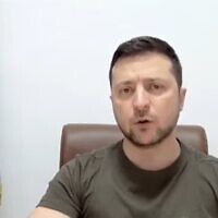 President Volodymyr Zelensky (Screengrab)