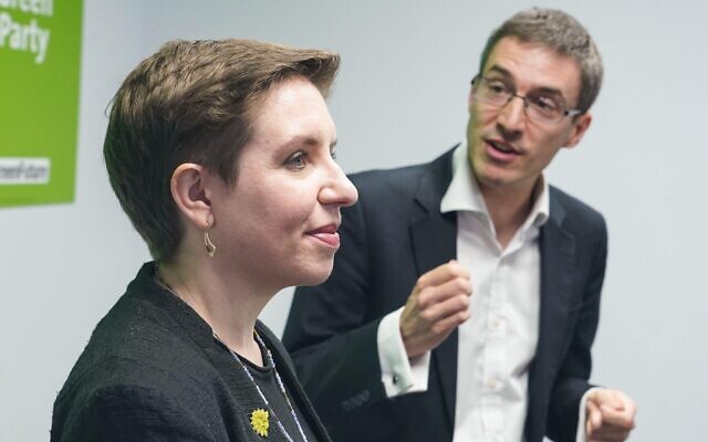 Carla Denyer and Adrian Ramsay, co-leaders of the Green Party at St Pancras Meeting Rooms, London. Picture date: Friday October 1, 2021. (Jewish News)