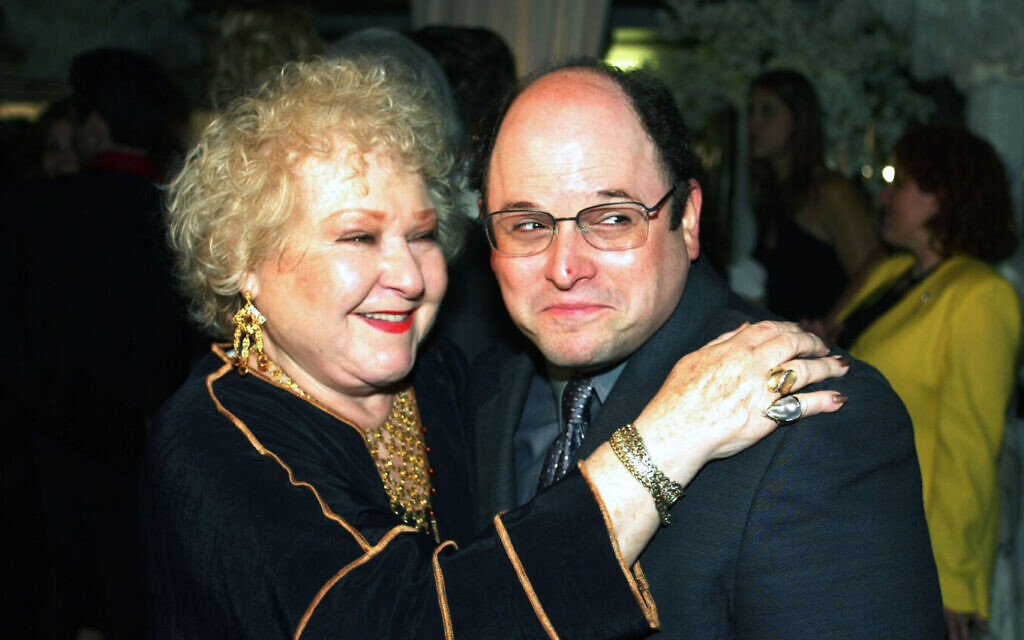 Estelle Harris and Jason Alexander at the Hollywood Palladium in Los Angeles, May 29, 2003. (Kevin Winter/Getty Images)