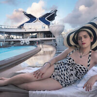 Abby Chava Stein, an American transgender author, activist, blogger, model, speaker and rabbi, relaxes on the Resort Deck of Celebrity Apex. (Annie Leibovitz for Celebrity Cruises' All Inclusive Photo Project)