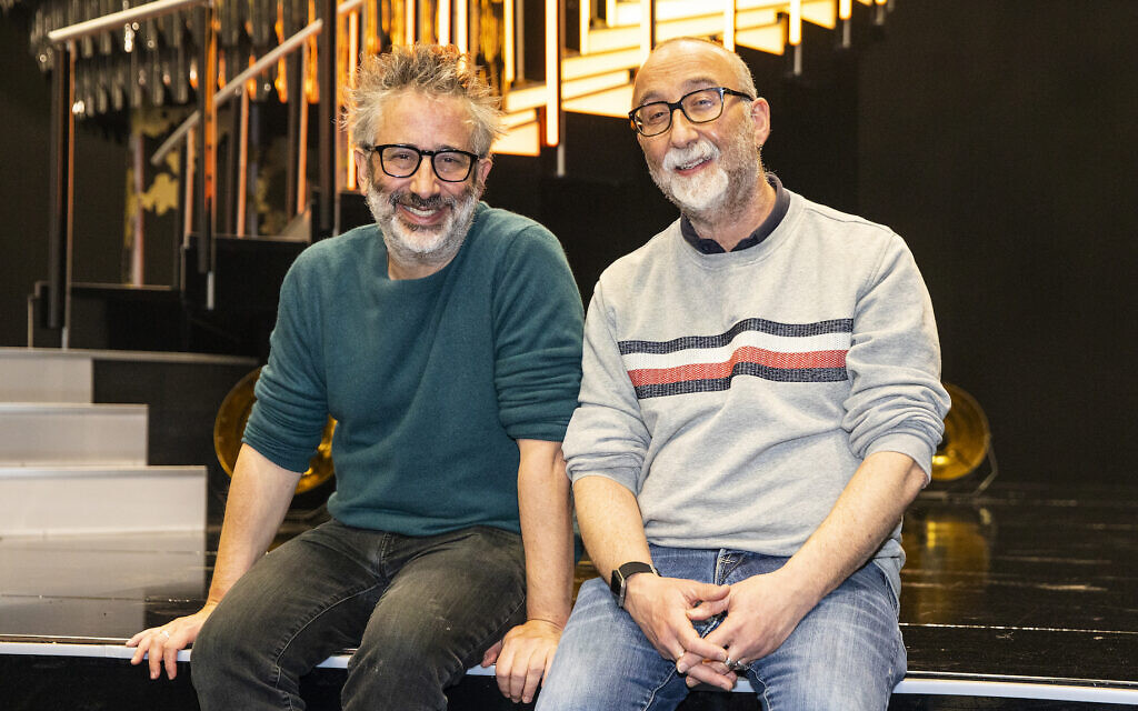David and Ivor on the Romeo & Duet set where contestants will sing their way to love