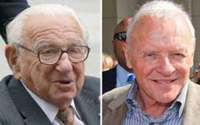 Holocaust hero the late Sir Nicholas Winton who will be portrayed by Sir Anthony Hopkins in the film One Life