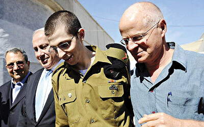 Noam Shalit with son Gilad Shalit (Jewish News)