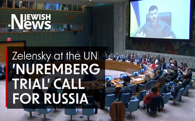 Volodymyr Zelensky's address to the UN Security Council