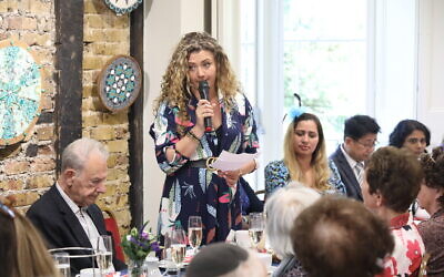 Emmerdale actress Louisa Clein at Holocaust Memorial Day Trust tea party for Queen's Platinum Jubliee at Lauderdale House, Archway