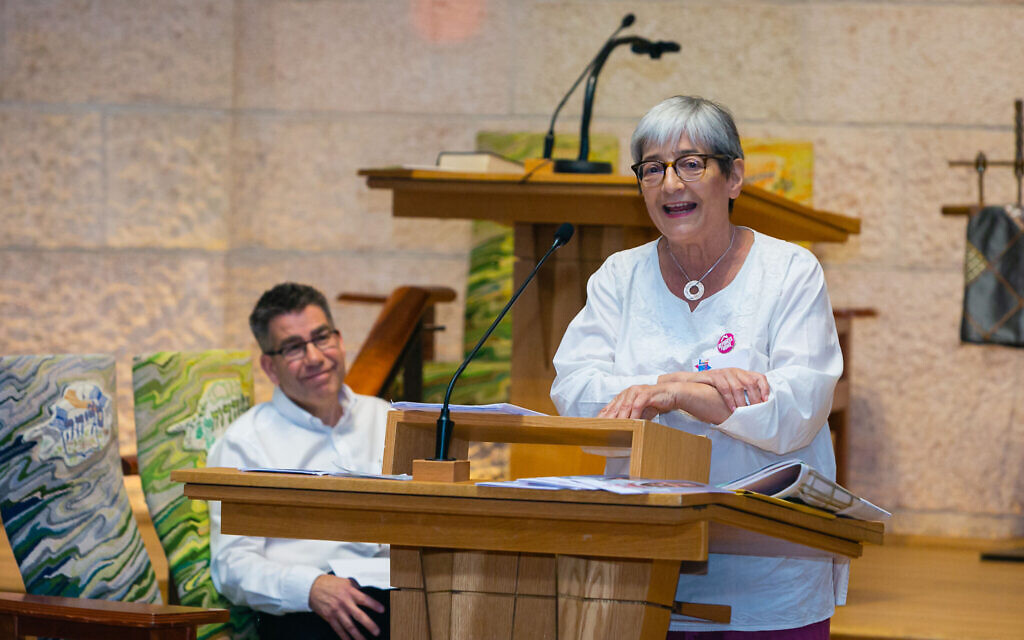 Keynote speakers Sara Nathan and Paul Anticoni. Picture: Yakir Zur