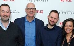 Writers Richard Fee,Harlan Coben ND Danny Brocklehurst with producer Nicola Shindler. Writers Richard Fee,Harlan Coben ND Danny Brocklehurst with producer Nicola Shindler.