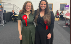 JLM's Rebecca Filer and Izzy Lenga (right) celebrate in Camden. JLM's Rebecca Filer and Izzy Lenga (right) celebrate in Camden.