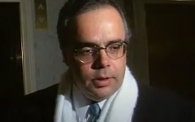 Uri Savir during Oslo peace talks in 1994
