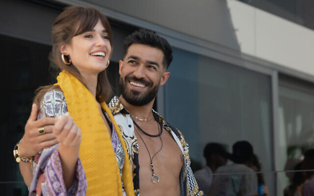 Actors Niv Sultan and Sia Alipour in a scene from the second season of the TV show 'Tehran.' (Apple TV)