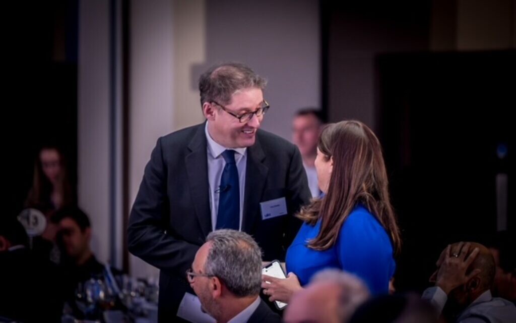 CBI Director-General, Tony Danker, and Ambassador Tzipi Hotovely celebrating Yom Ha’atzmaut at UJIA’s business breakfast (photo: Leivi Saltman)