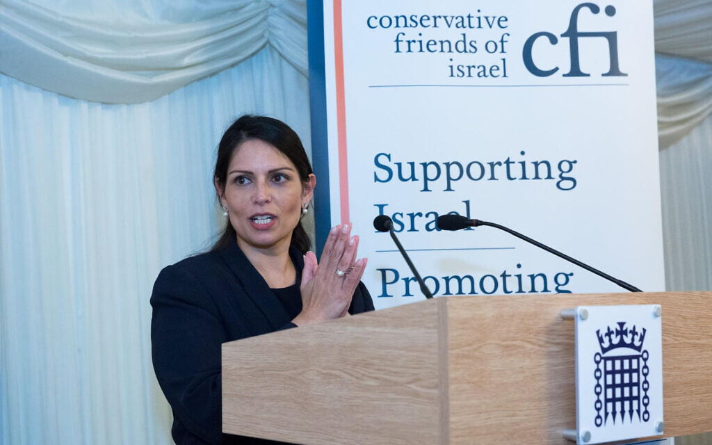 Priti Patel speaks at CFI reception