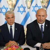 Naftali Bennett and new PM Yair Lapid.