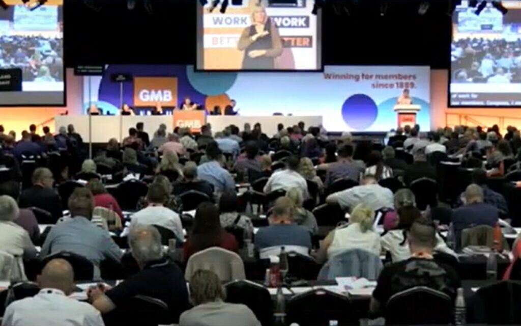 The GMB congress is taking place this week (Photo: GMB/YouTube)