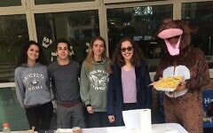 Shaked Yanko, Raphy Aitan, Samantha Buss, Rachel Dutch, Moose/Stag/Reindeer mascot (aka Rabbi Alex Goldberg) Shaked Yanko, Raphy Aitan, Samantha Buss, Rachel Dutch, Moose/Stag/Reindeer mascot (aka Rabbi Alex Goldberg)