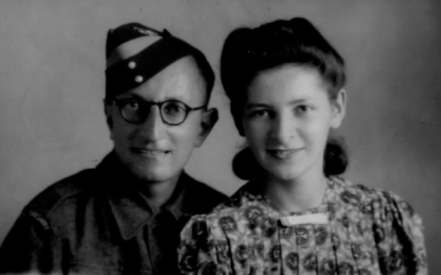 Fred and Trudie Bradley newly-wed in 1944