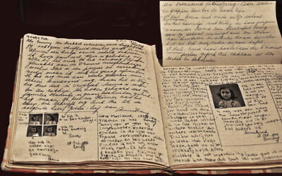 The diary of Anne Frank. Found in the collection of Anne Frank House Museum, Amsterdam.