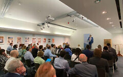 LJF's Adrian Cohen addresses councillors at Jewish Museum