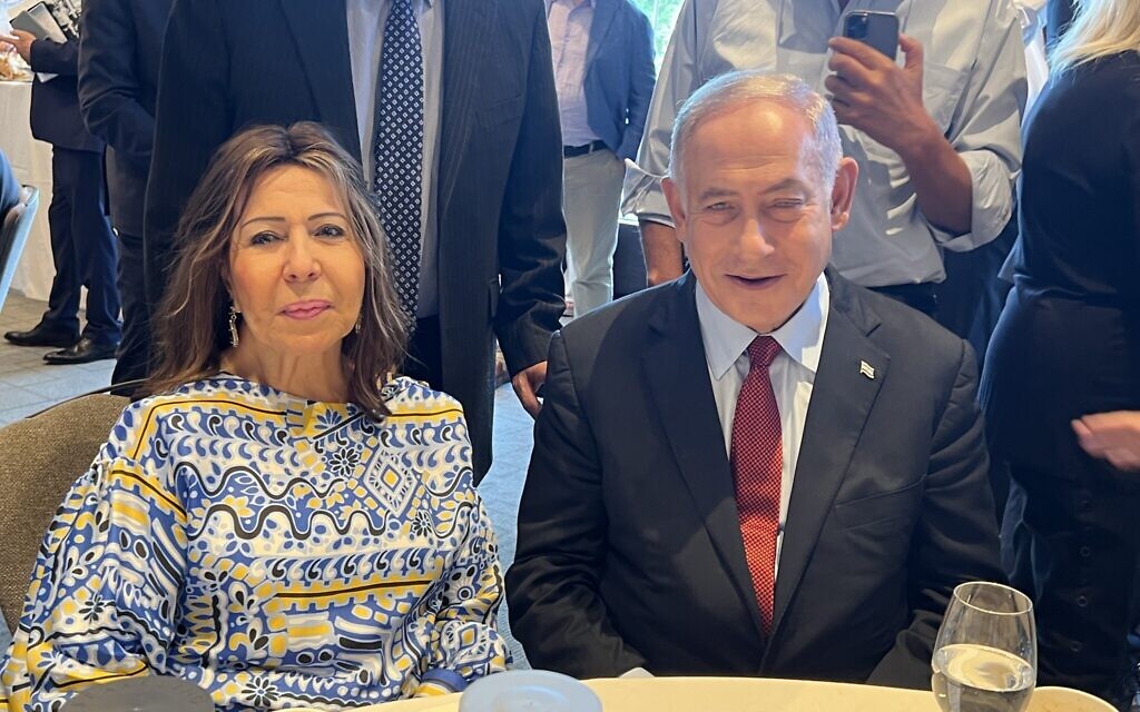 Israeli opposition leader Benjamin Netanyahu at a breakfast organised by Magen David Adom UK (Photo: MDA UK)