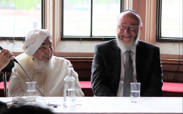 Sheikh Abdallah bin Bayyah and Chief Rabbi Ephraim Mirvis at the House of Lords