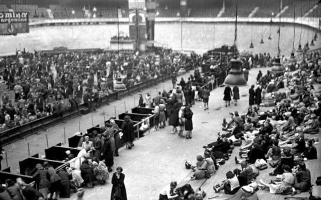 Jews at the Vel d’Hiv. They were taken to internment camps before being sent to Auschwitz