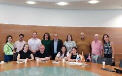 Young Labour delegation on recent Israel visit with Labour Friends of Israel and We Believe In Israel campaign group