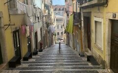 Lisbon has many hilly streets Lisbon has many hilly streets