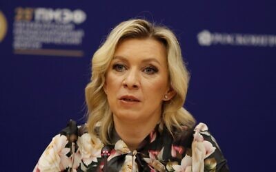 Maria Zakharova, Russian Foreign Ministry spokesperson (Photo: Maksim Konstantinov/ SOPA Images/Sipa USA)