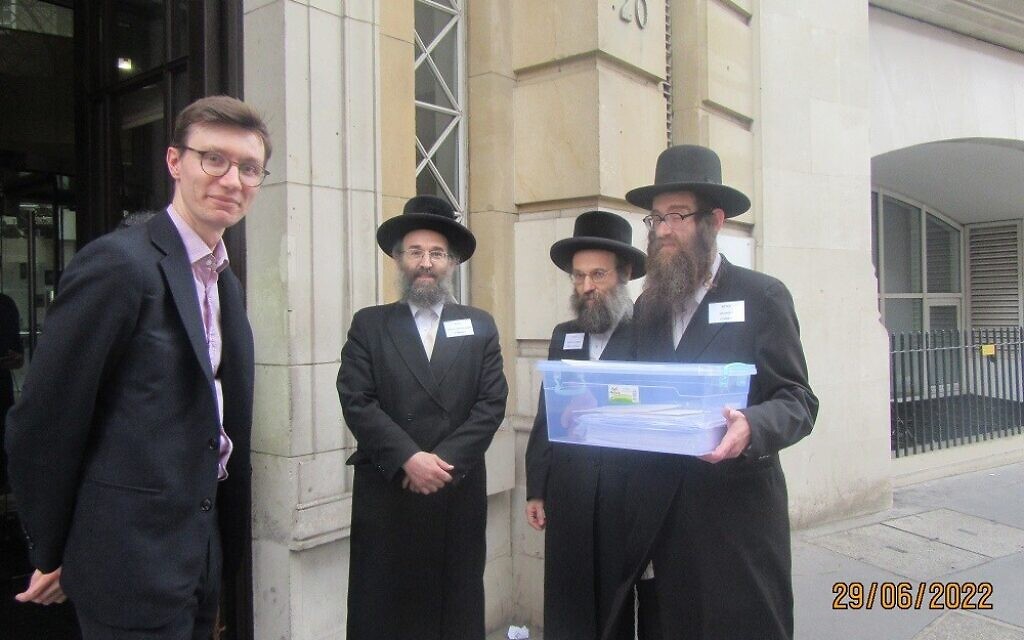 Petition was delivered to the office of the Secretary of State for Education.