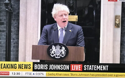 Boris Johnson delivers resignation speech