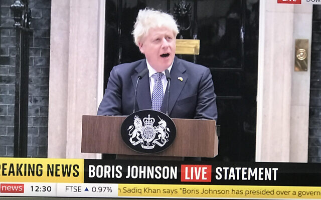Boris Johnson delivers resignation speech