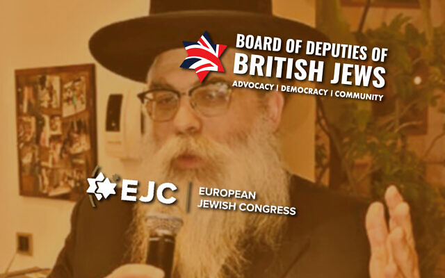 The Board of Deputies and the European Jewish Congress are embroiled in a row over allegations concerning Rabbi Yaakov Bleich