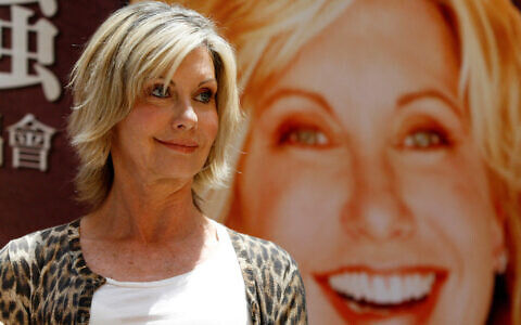 Australian singer Olivia Newton-John, pictured in 2007 in Taipei, had Jewish family connections (Photo: Reuters/Richard Chung)