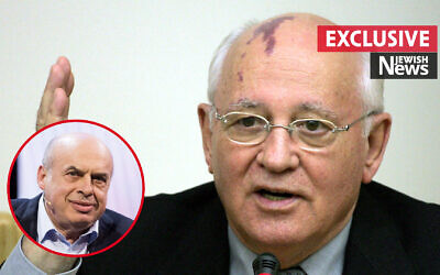 Mikhail Gorbachev, who died aged 91 this week, and (inset) Natan Sharansky, who spoke exclusively to Jewish News