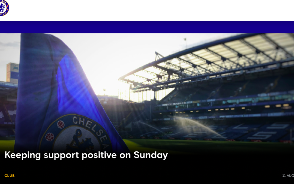 Chelsea put message in club programme and online about antisemitic chants ahead of game against Spurs