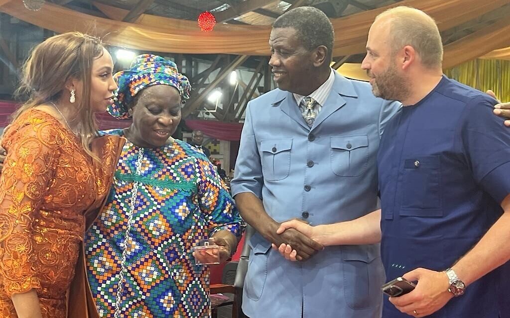 The Adeboyes' donation came after MDA UK chief executive Daniel Burger (far right) spoke of how valuable their existing donations had been (Photo: MDA UK)