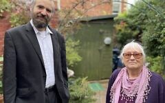 David Dombrowski with his neighbour Lorraine Kane in Saltwell, Gateshead