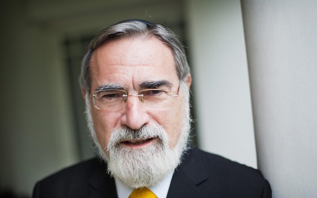 The late Chief Rabbi Jonathan Sacks