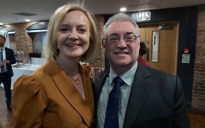 Liz Truss pictured with Gary Mond during her campaign to become Tory leader