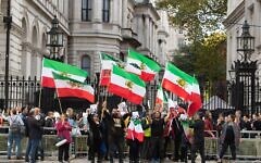 Iranian protest in London, 2022. Credit: Maureen McLean/Alamy Live News