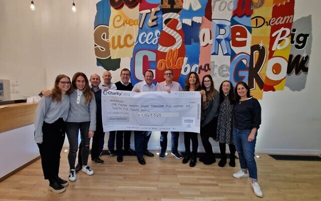 The Work Avenue team celebrate raising £1m through the 2022 fundraiser
