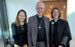Rebbetzen Ilana Epstein, Archbishop of Canterbury Justin Welby and Rev Susan Bolen.