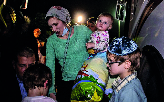 A Ukrainian family arrives in Israel