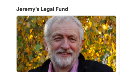 Fundraising page for Jeremy Corbyn
