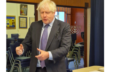 Boris Johnson speaks to Ruislip Synagogue members