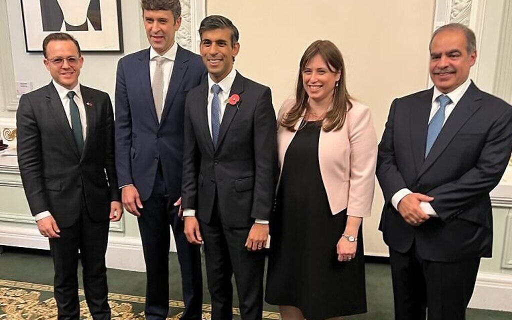 Rishi Sunak celebrates the second anniversary of the Abraham Accords with the ambassadors of UAE, Bahrain, Morocco and Israel