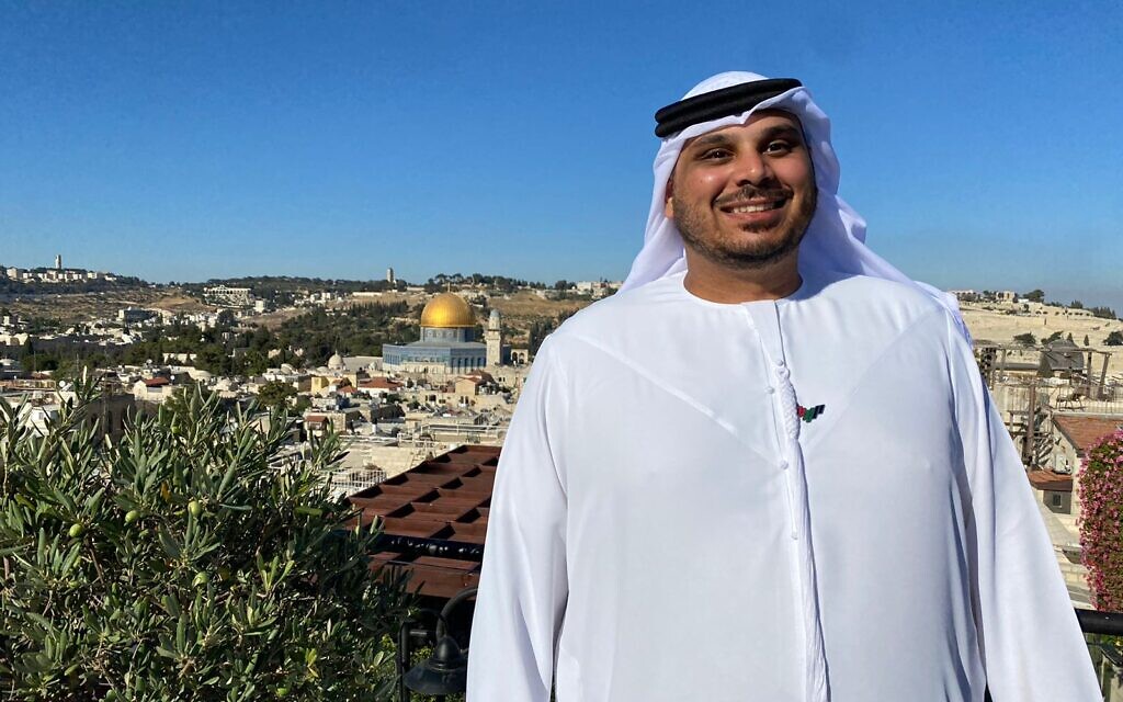 Saoud Saqer from Abu Dhabi visiting Jerusalem.
