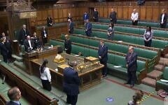 MPs observe a minute of silence in the House of Commons.