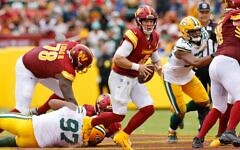 October 23, 2022; Landover, MD, USA; Washington Commanders quarterback Taylor Heinicke. October 23, 2022; Landover, MD, USA; Washington Commanders quarterback Taylor Heinicke.