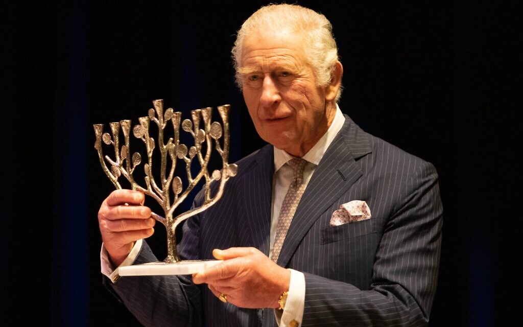 King Charles III during a visit to the JW3.